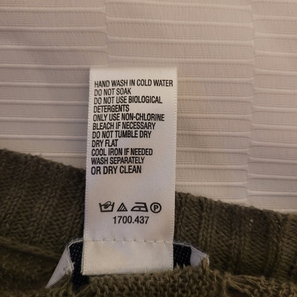 Jigsaw Linen Cotton Blend Open Knit Wrap sz M/L - Picture 4 of 7